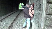 hd hot italian slut fucked at the station swallows cum sex