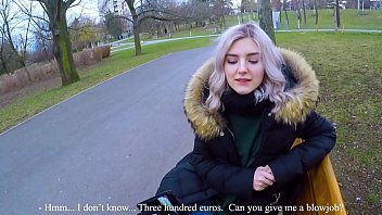 hd with cute teen swallows hot cum for cash extreme public blowjob by eva elfie sex