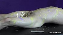 hd shereing badboybondage boy writhes while dried wax is scraped off him with spatula sex