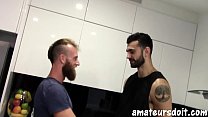 hd bear amateursdoit bearded studs fuck after hot oral session in the kitchen sex