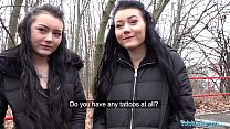 hd public agent real twins stopped on the street for indecent proposals sex