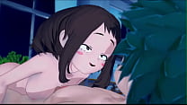 hd オチャコはデクのアソコに乗る前に遊んでいます僕のヒーローアカデミア変態 sex
