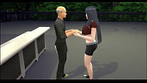 hd naruto cap 10 they have a party at the bonfire then hinata went to talk to the bartender and ends up fucking him like sex