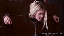 hd young anal tryouts sweet blonde goes down into the dungeon sex