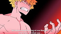 hd up kirishima gets turned on when he sees bakugo naked and then he fucks him sex