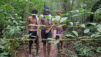 hd maloqueiros from the favela returning to football find fags making out in the bush and give them a roll sex