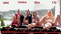 hd 4 киски возбуждаются горным воздухом и трахаются с мисс викки sex